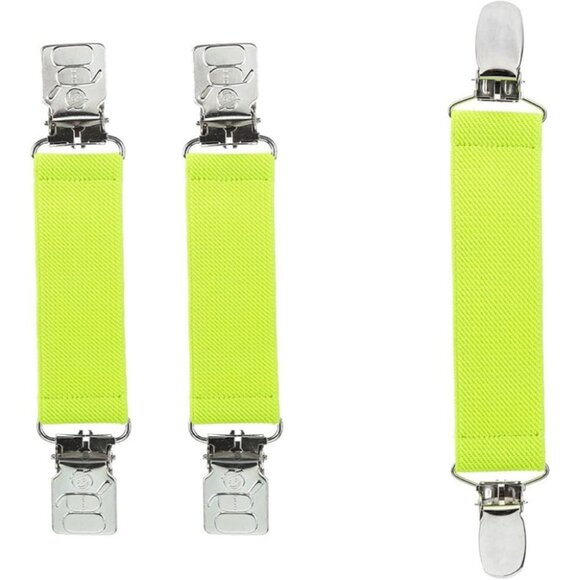 Hold’Em Mitten & Hat Clip Set Toddler Kids Sturdy Super Tight Grip- Lemon Yellow - Picture 1 of 6